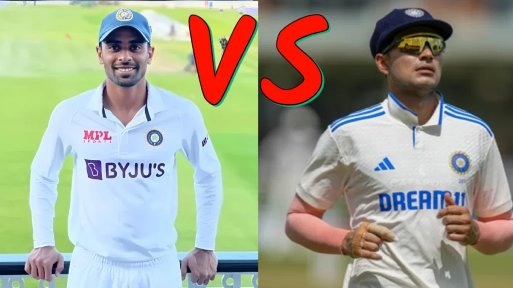 shubman gill vs abhimanyu easwaran batting comparison